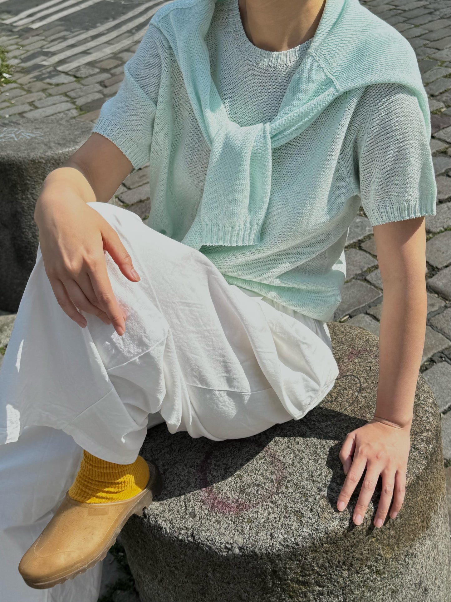 Paper-silk Short-sleeve Lightknit