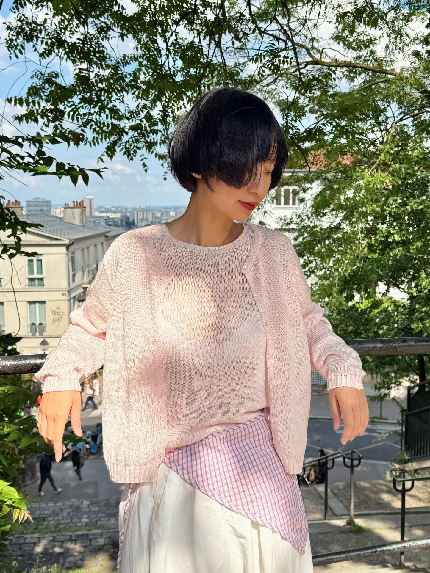 Paper-silk Lightknit Cardigan