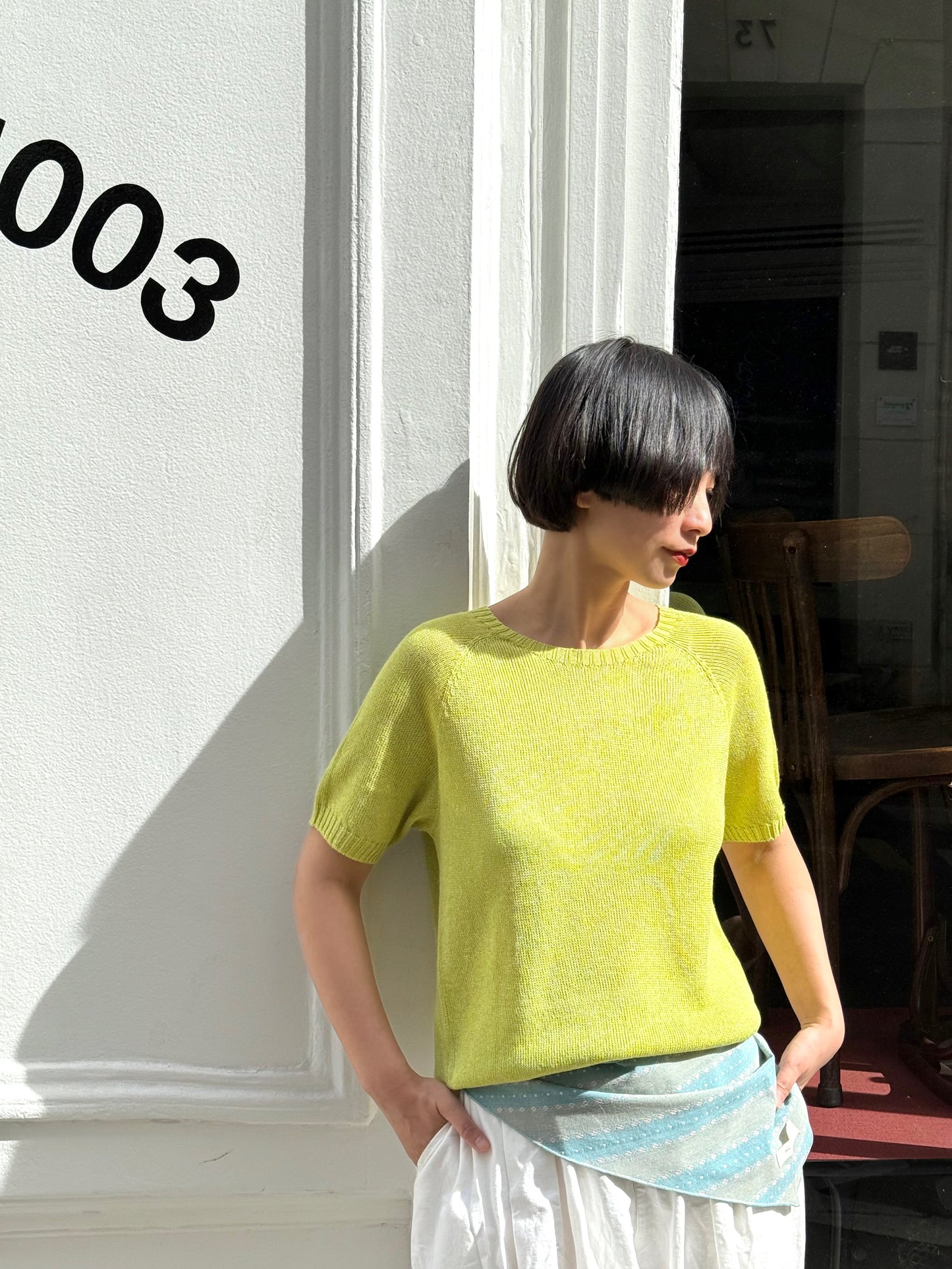 Paper-Silk Lightknit Short-sleeve