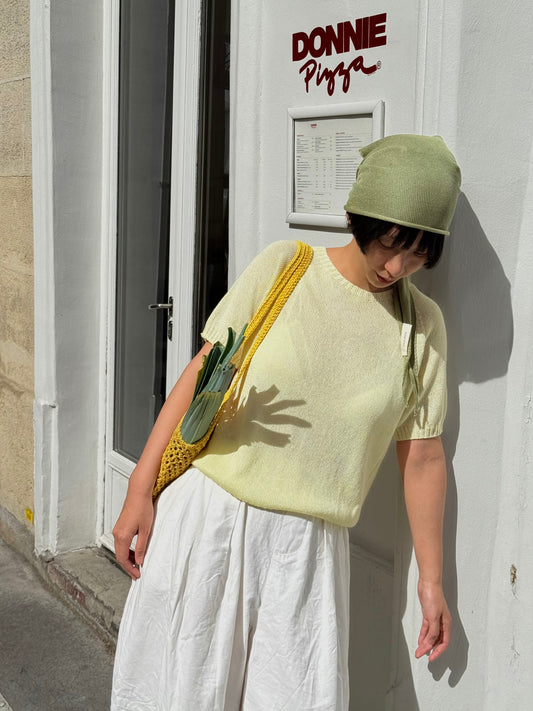Paper-silk Short-sleeve Lightknit