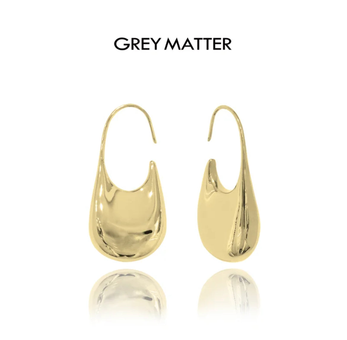 Curved lock earrings