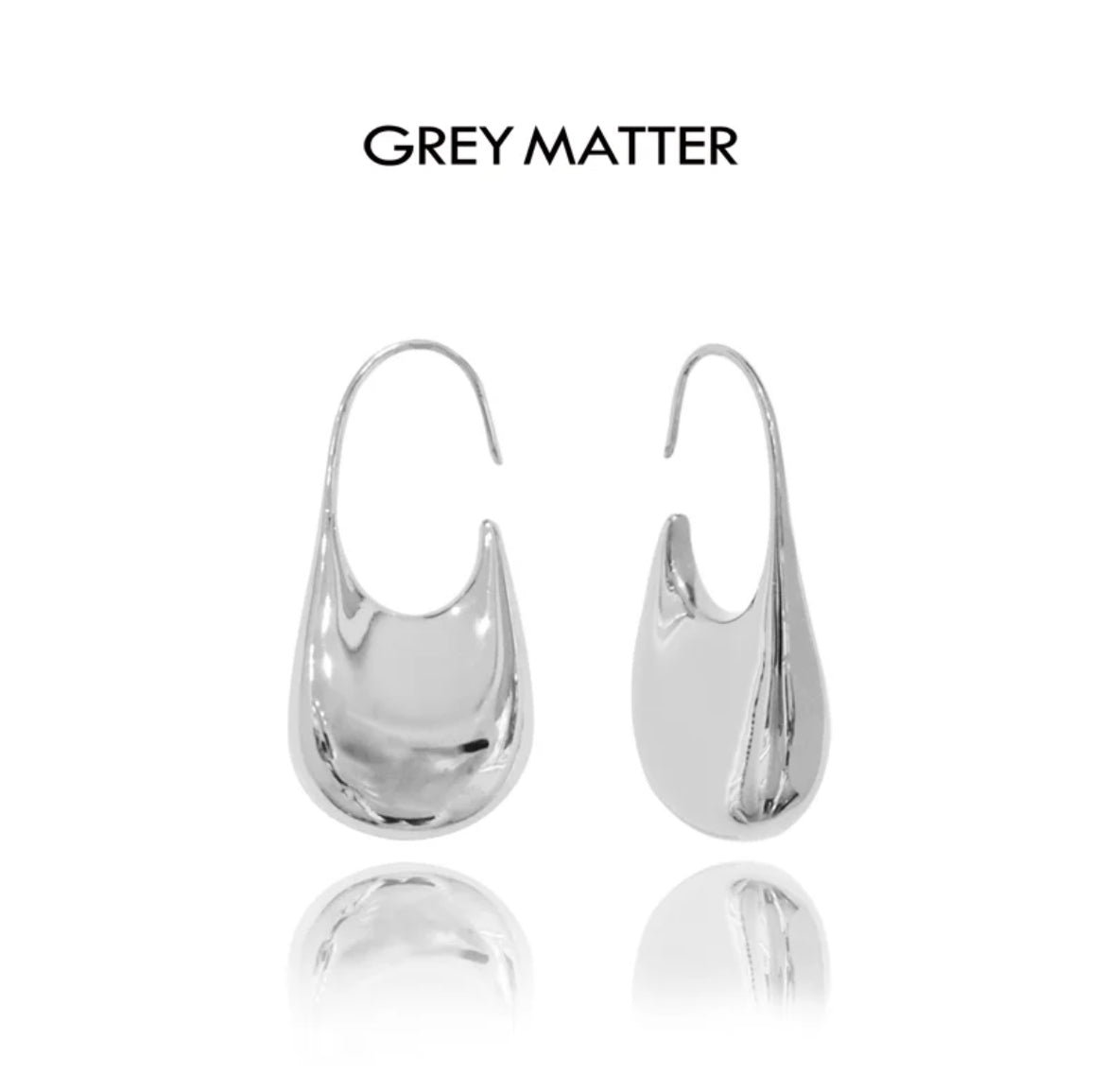Curved lock earrings