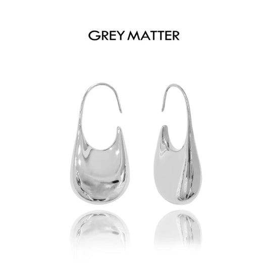 Curved lock earrings