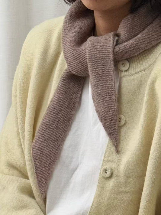 100%wool small triangle scarf