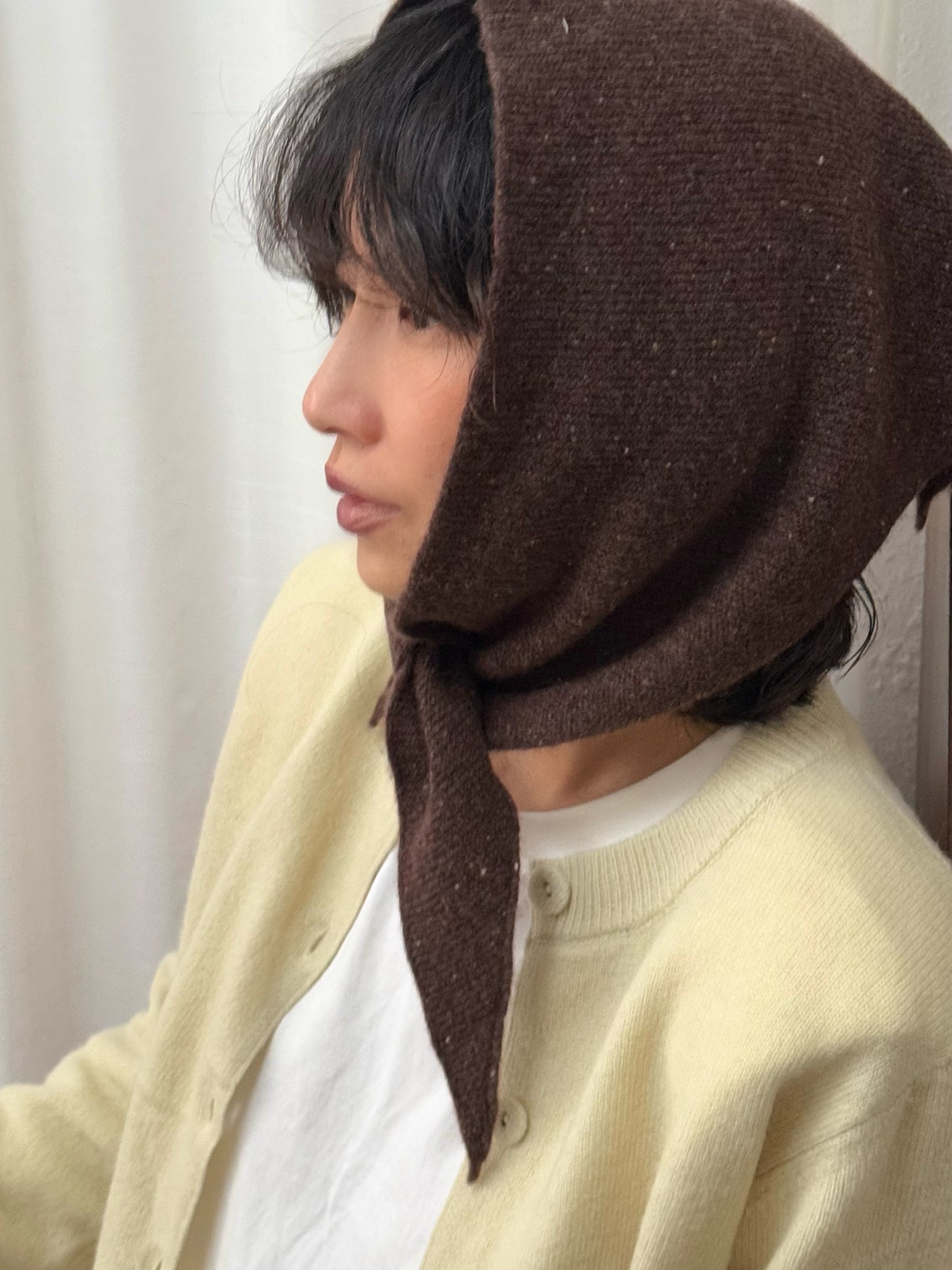 100%wool small triangle scarf