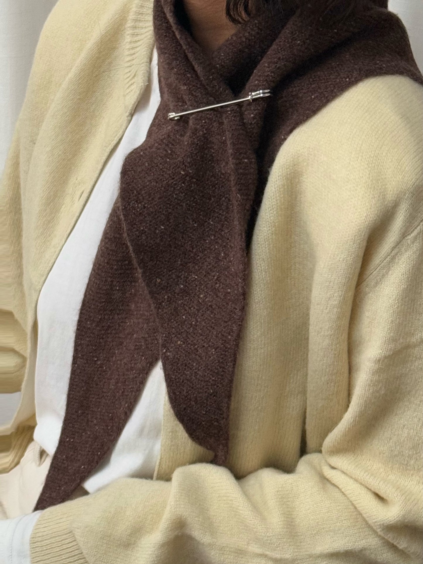 100%wool small triangle scarf