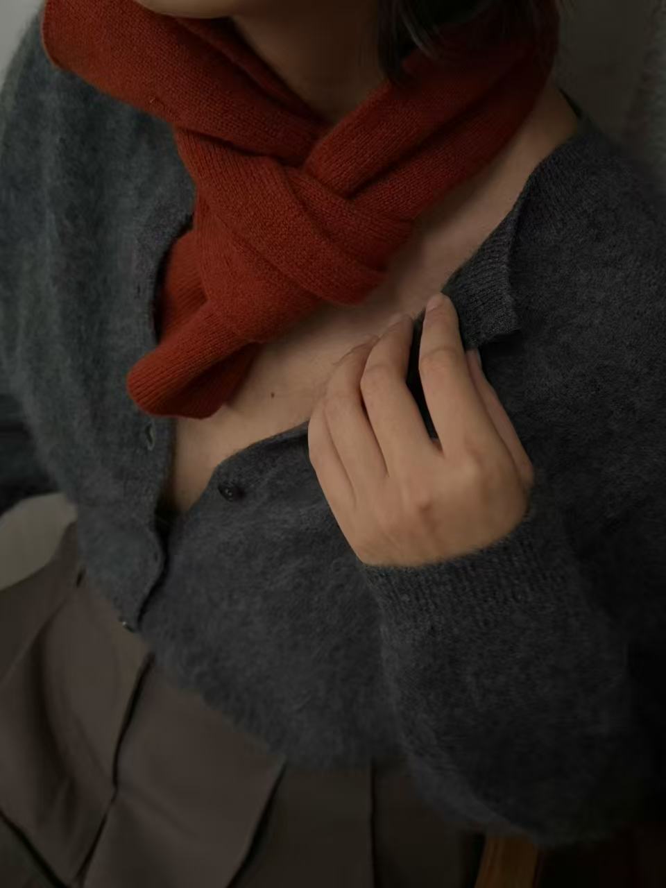 100%wool small scarf