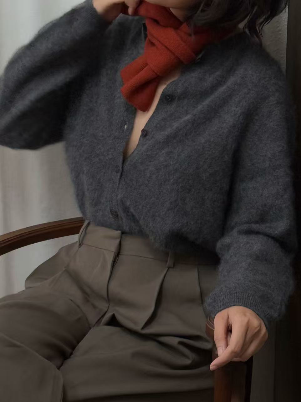 100%wool small scarf