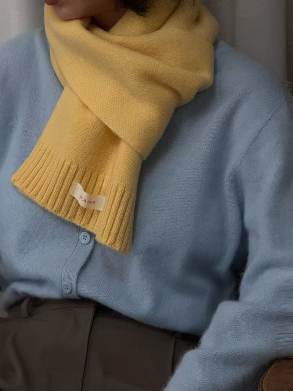 100%wool long scarf