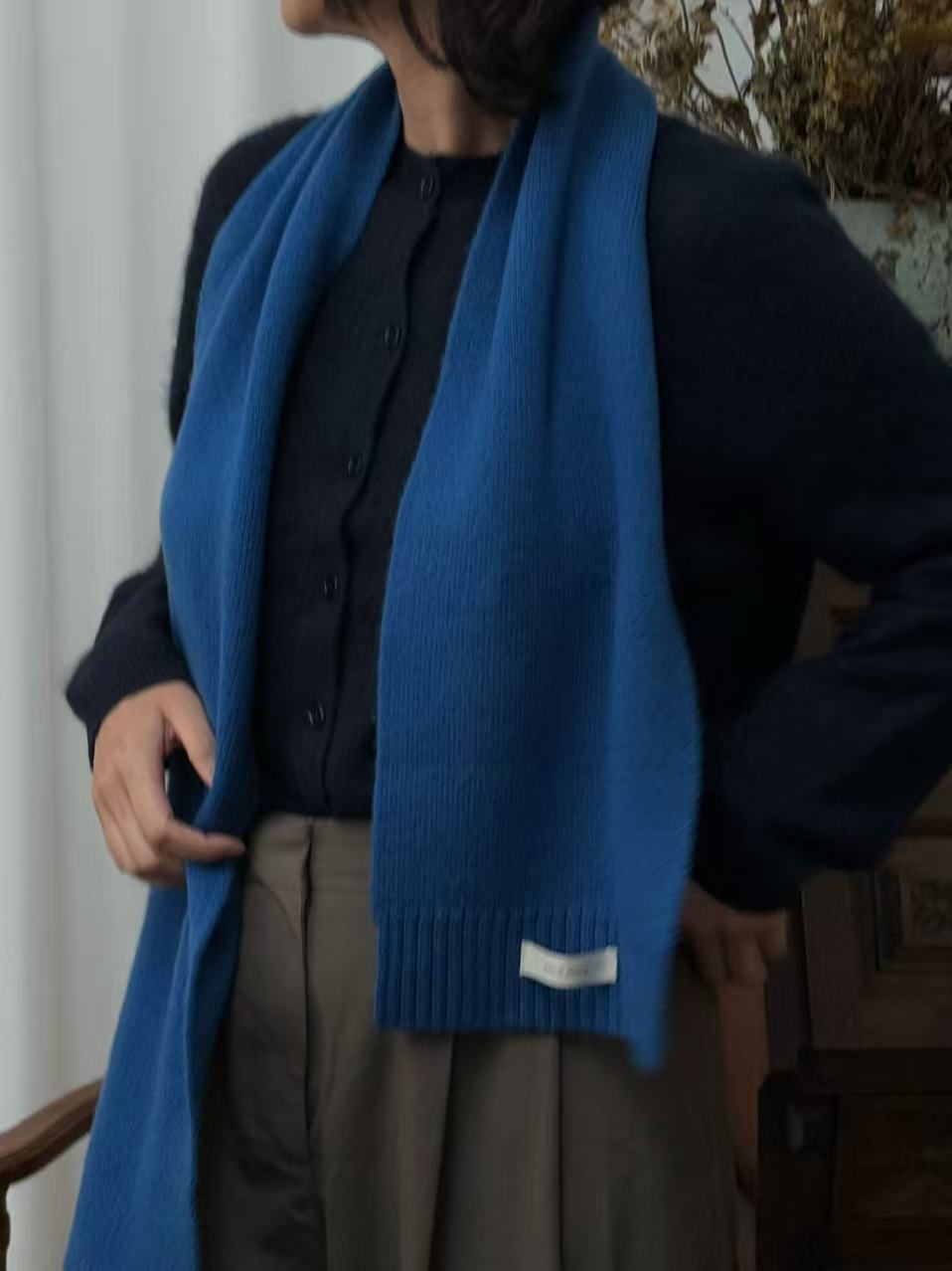 100%wool long scarf