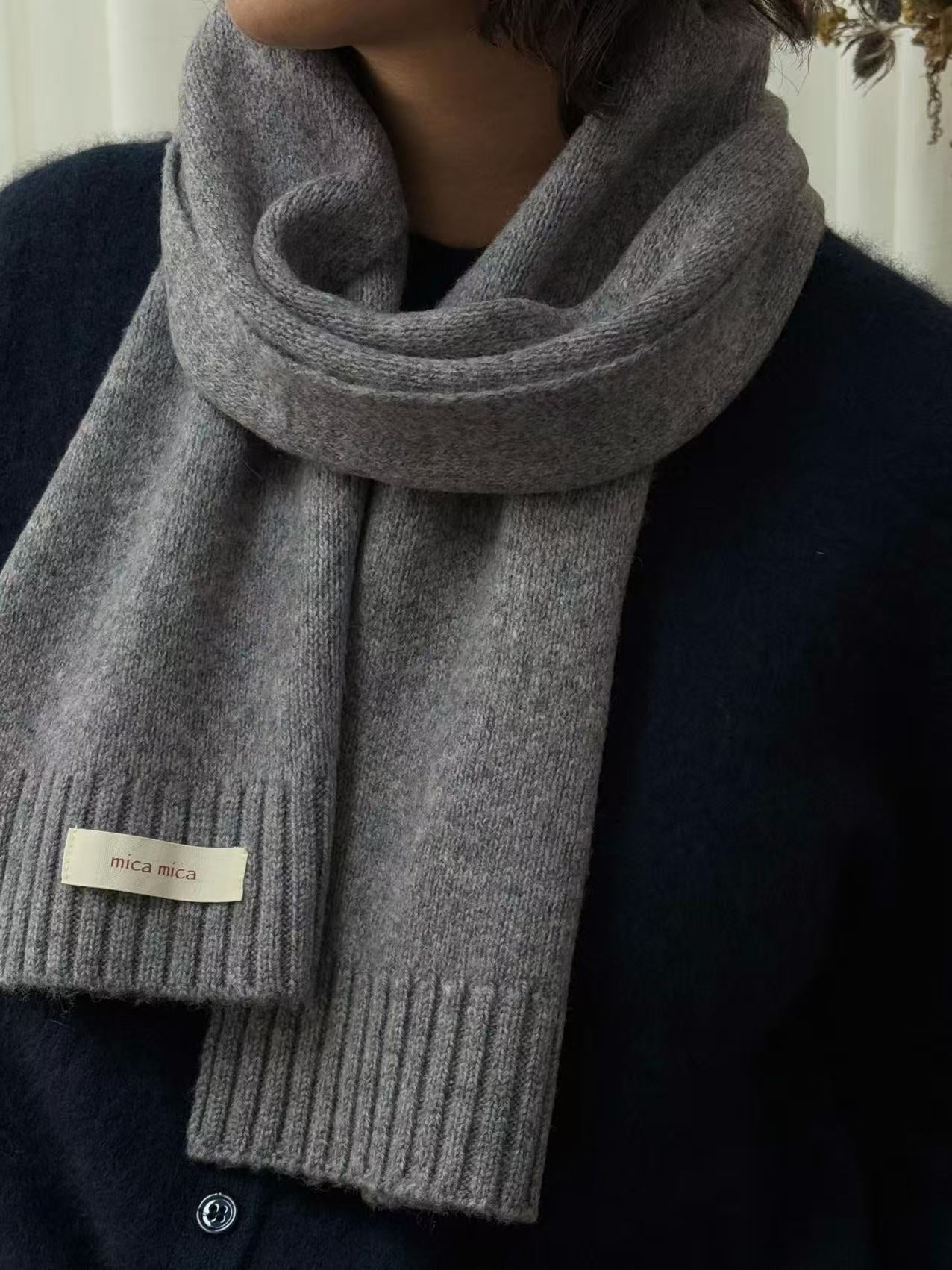 100%wool long scarf