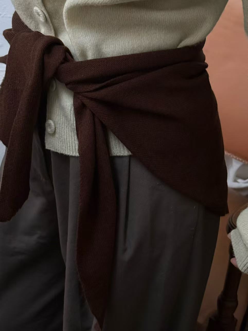 100%wool big triangle scarf