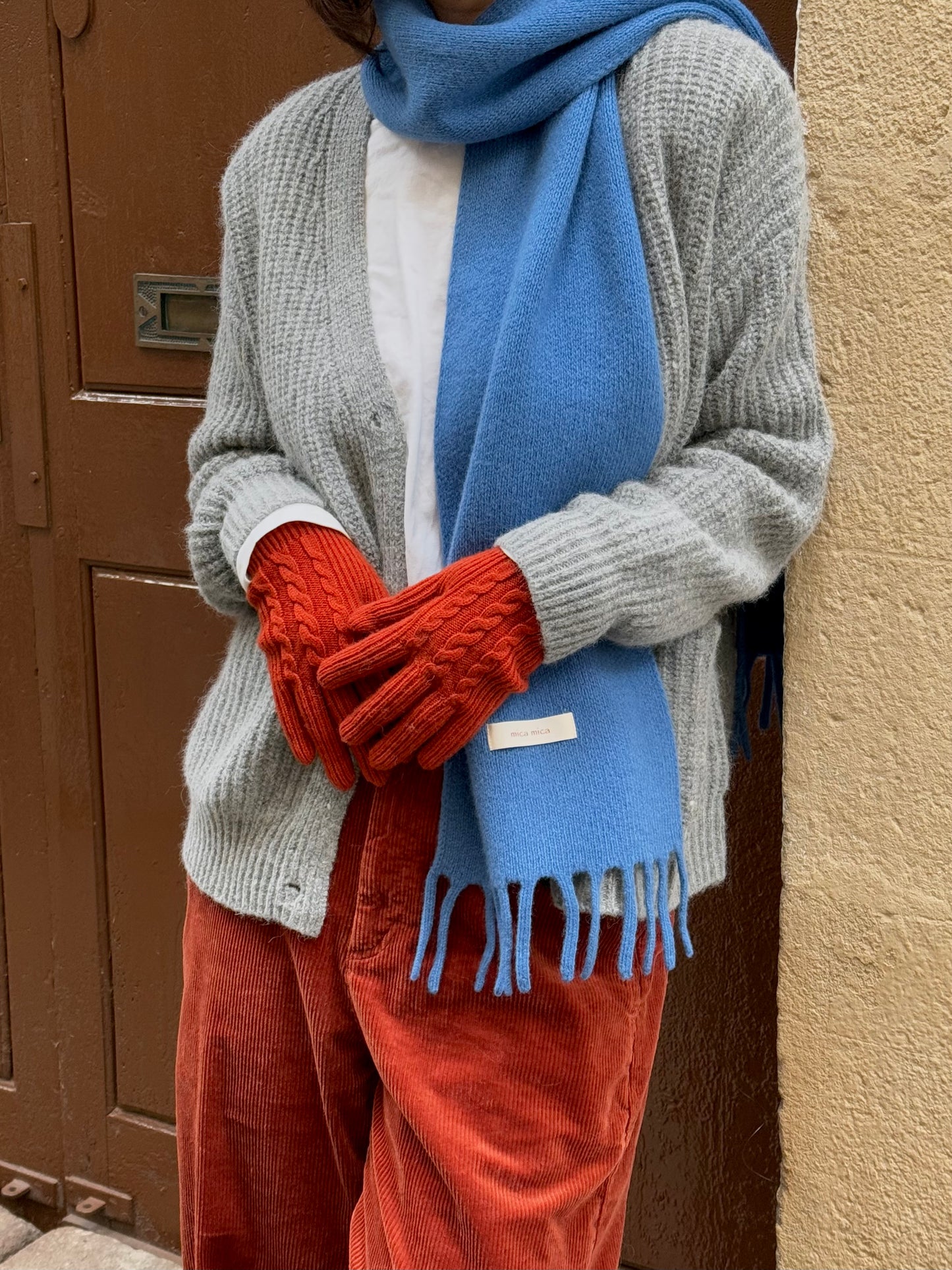 100%wool kintted cardigan