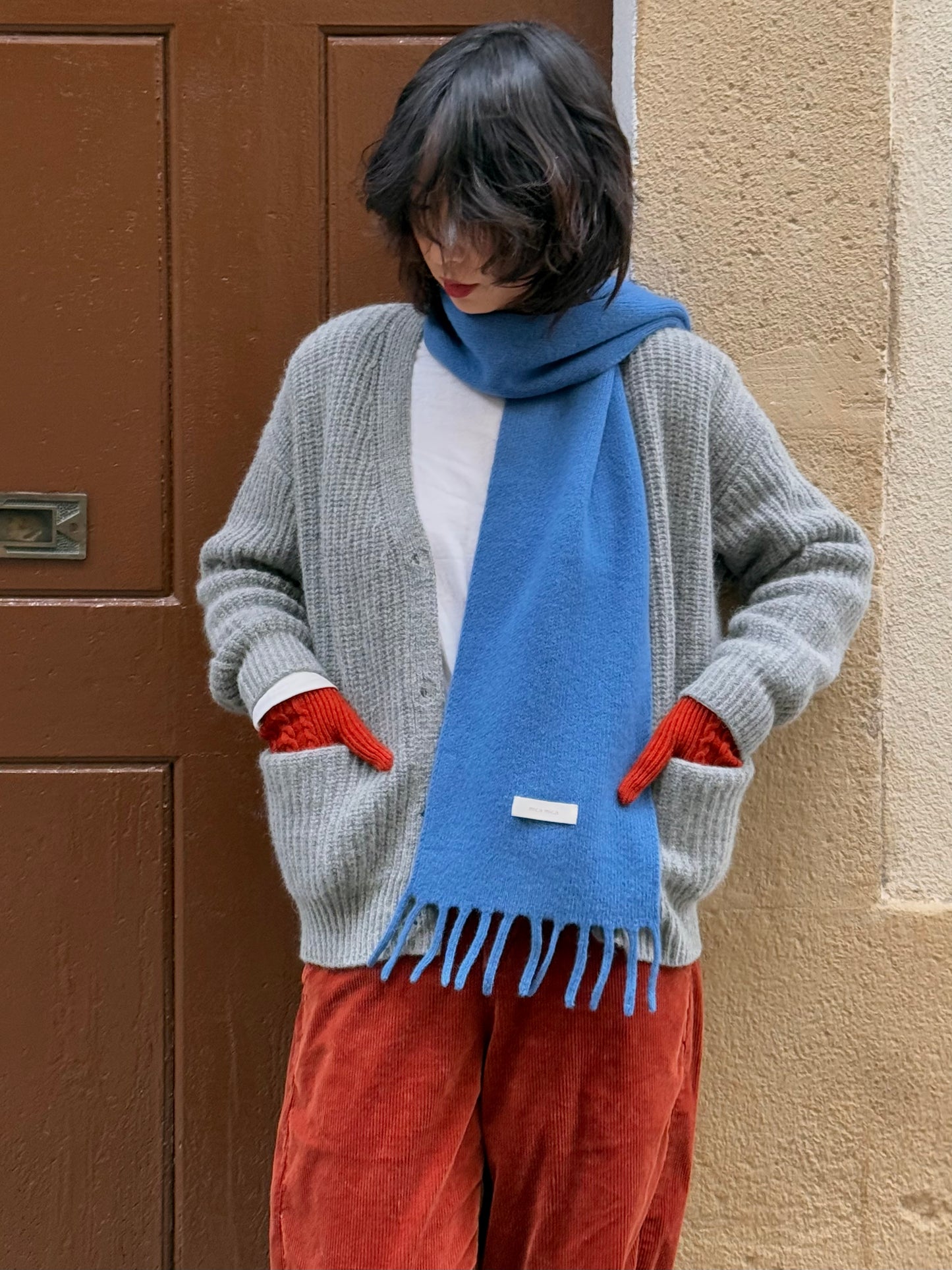 100%wool kintted cardigan