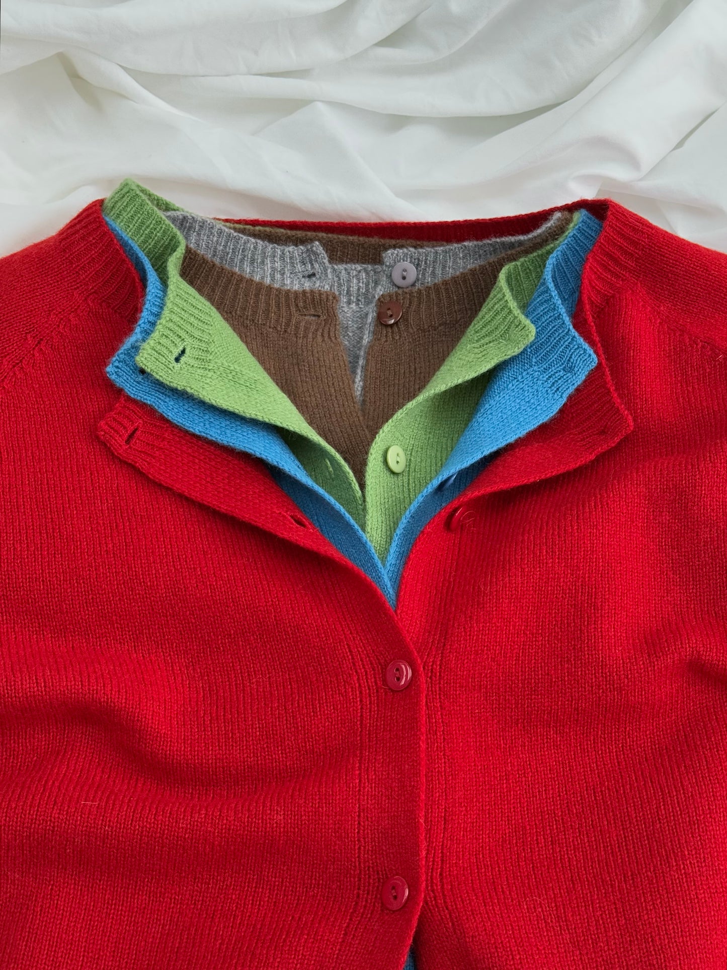 100%wool basic cardigan