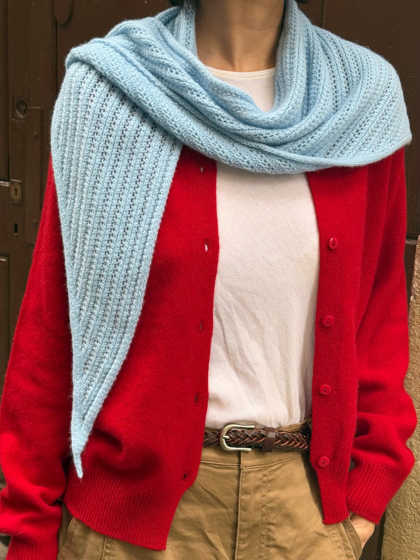 100%wool basic cardigan