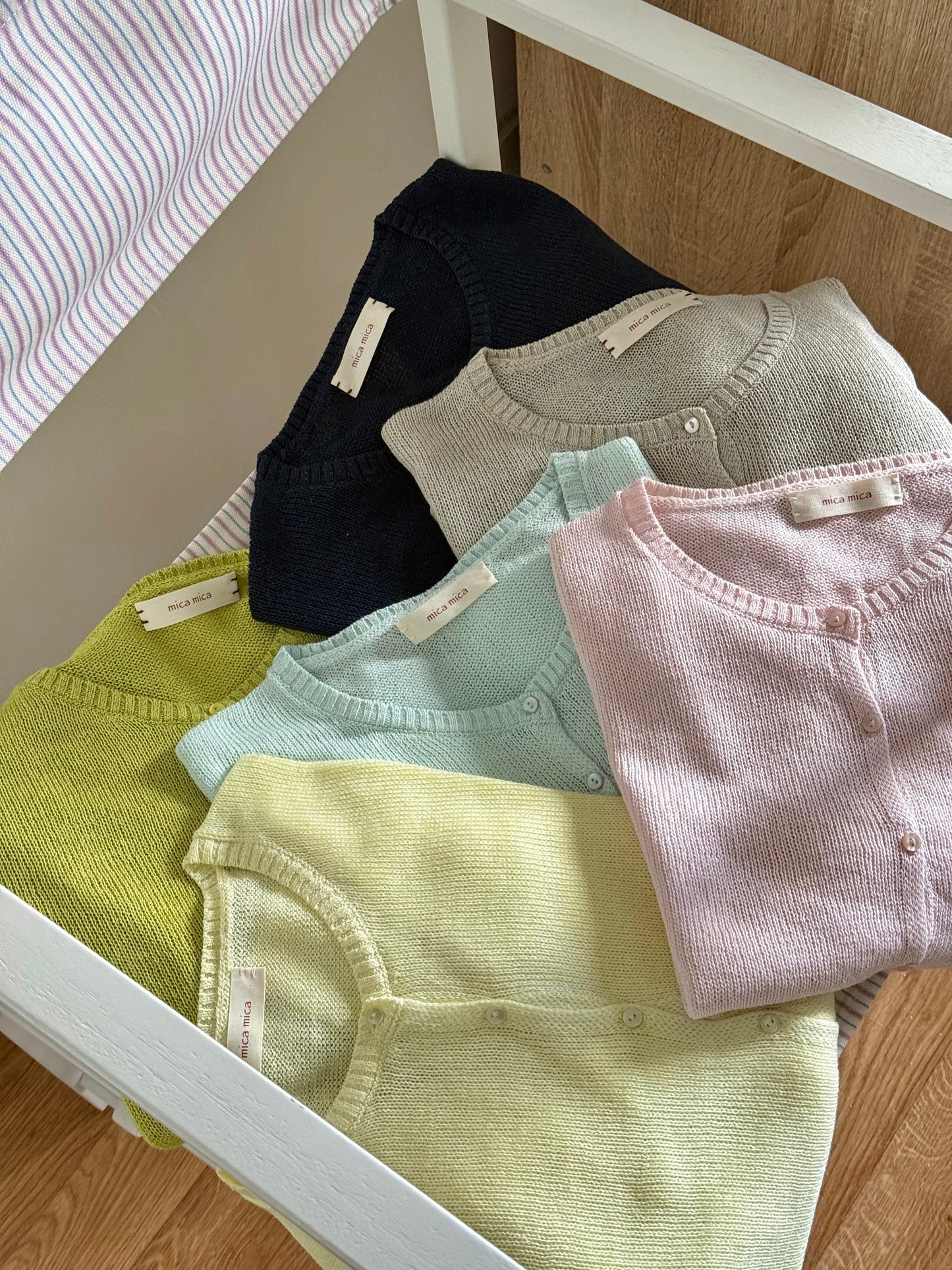 Paper-Silk Lightknit Cardigan
