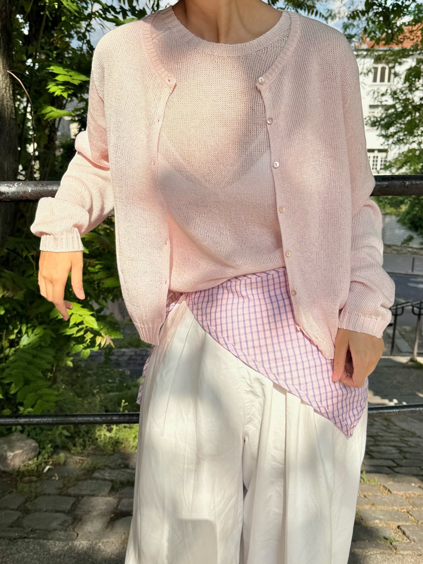 Paper-silk Lightknit Cardigan