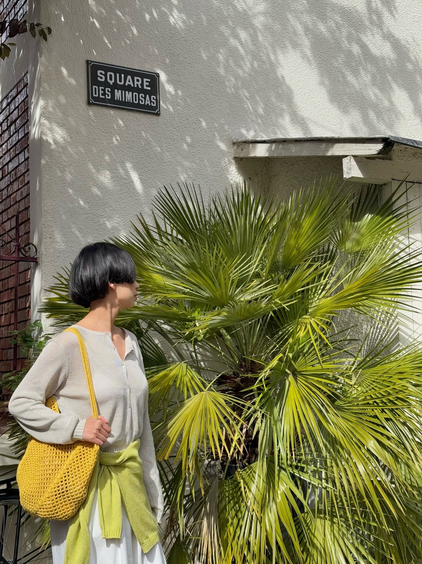 Paper-silk knitwear cardigan