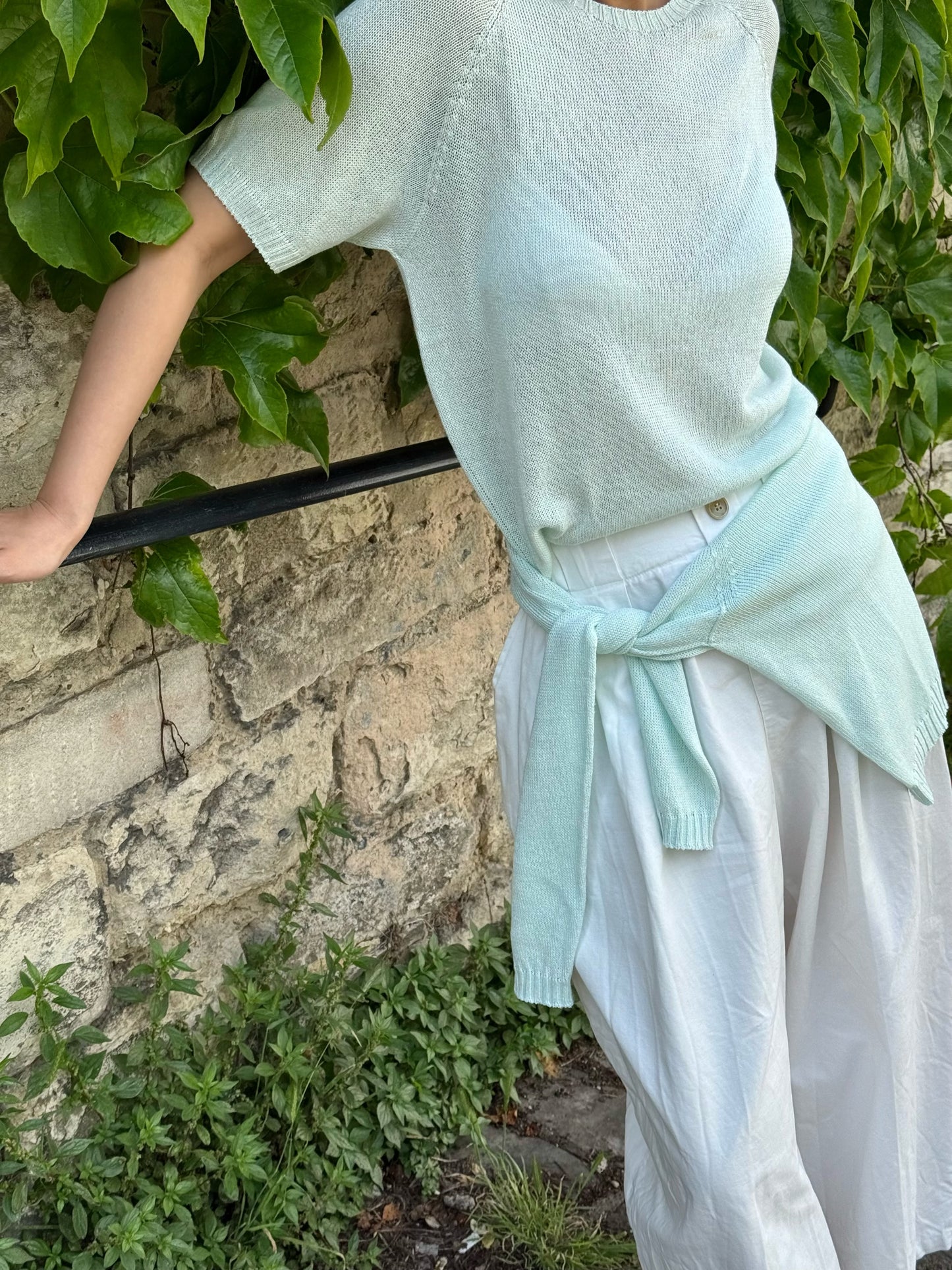 Paper-silk Short-sleeve Lightknit