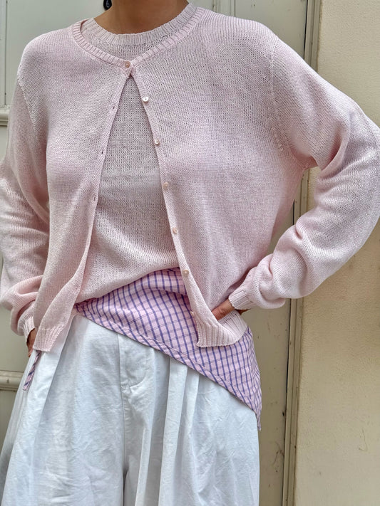 Paper-silk Lightknit Cardigan
