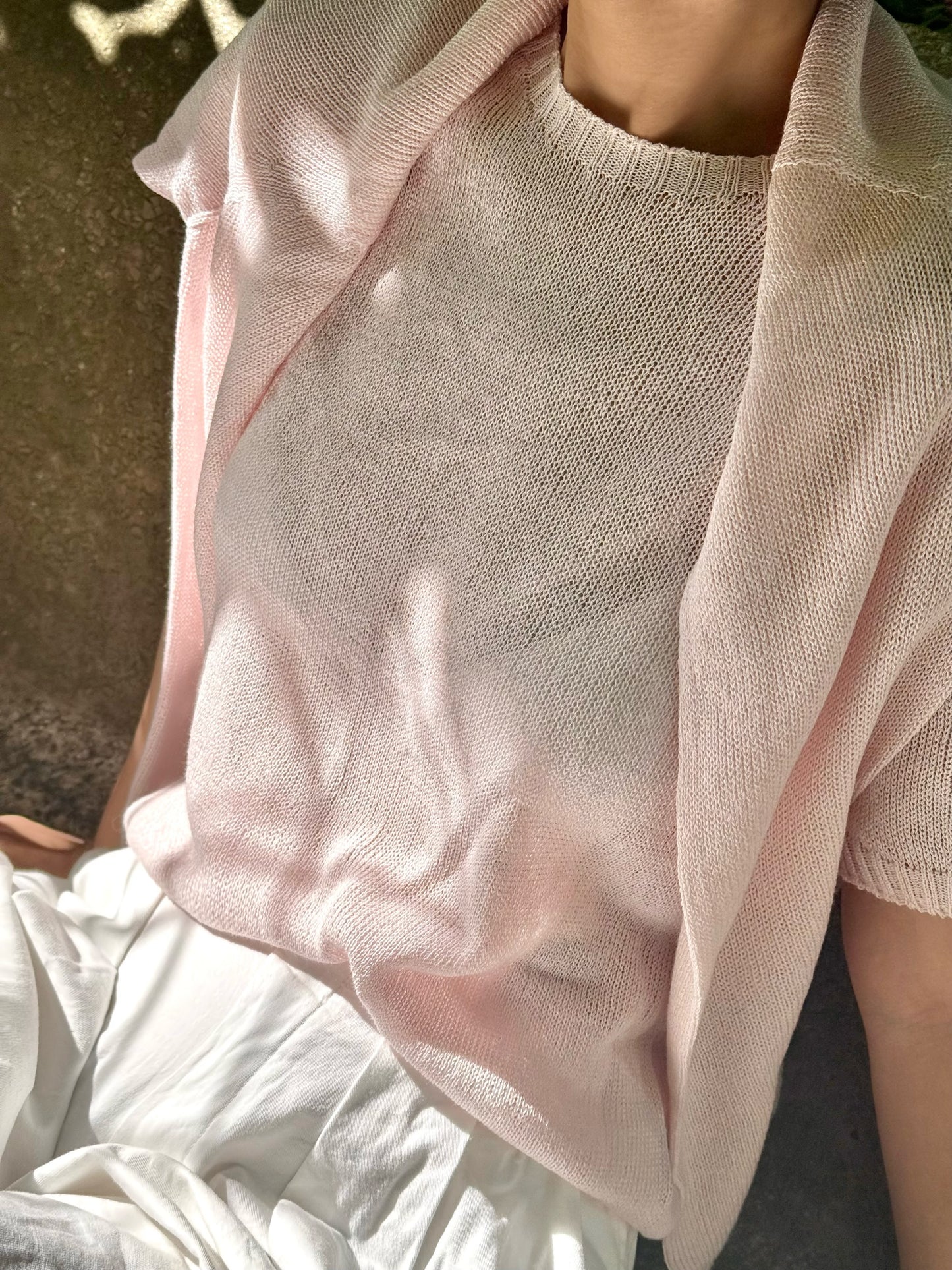 Paper-silk Short-sleeve Lightknit