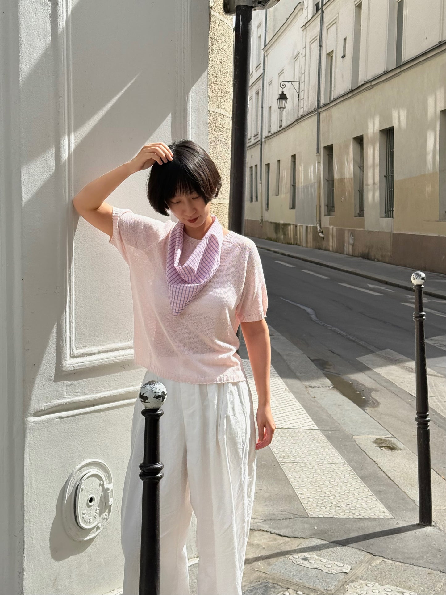Paper-silk Short-sleeve Lightknit