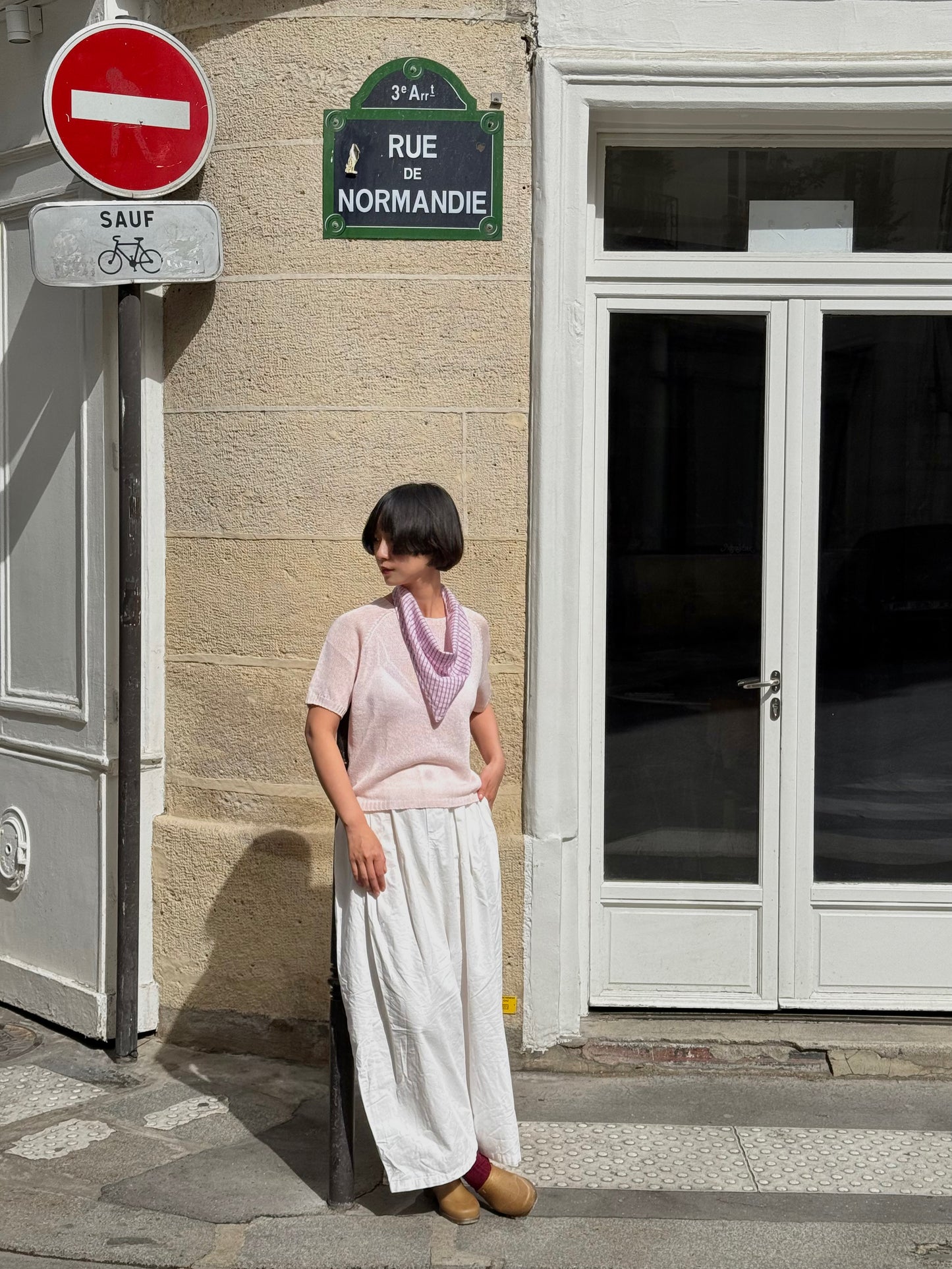 Paper-silk Short-sleeve Lightknit