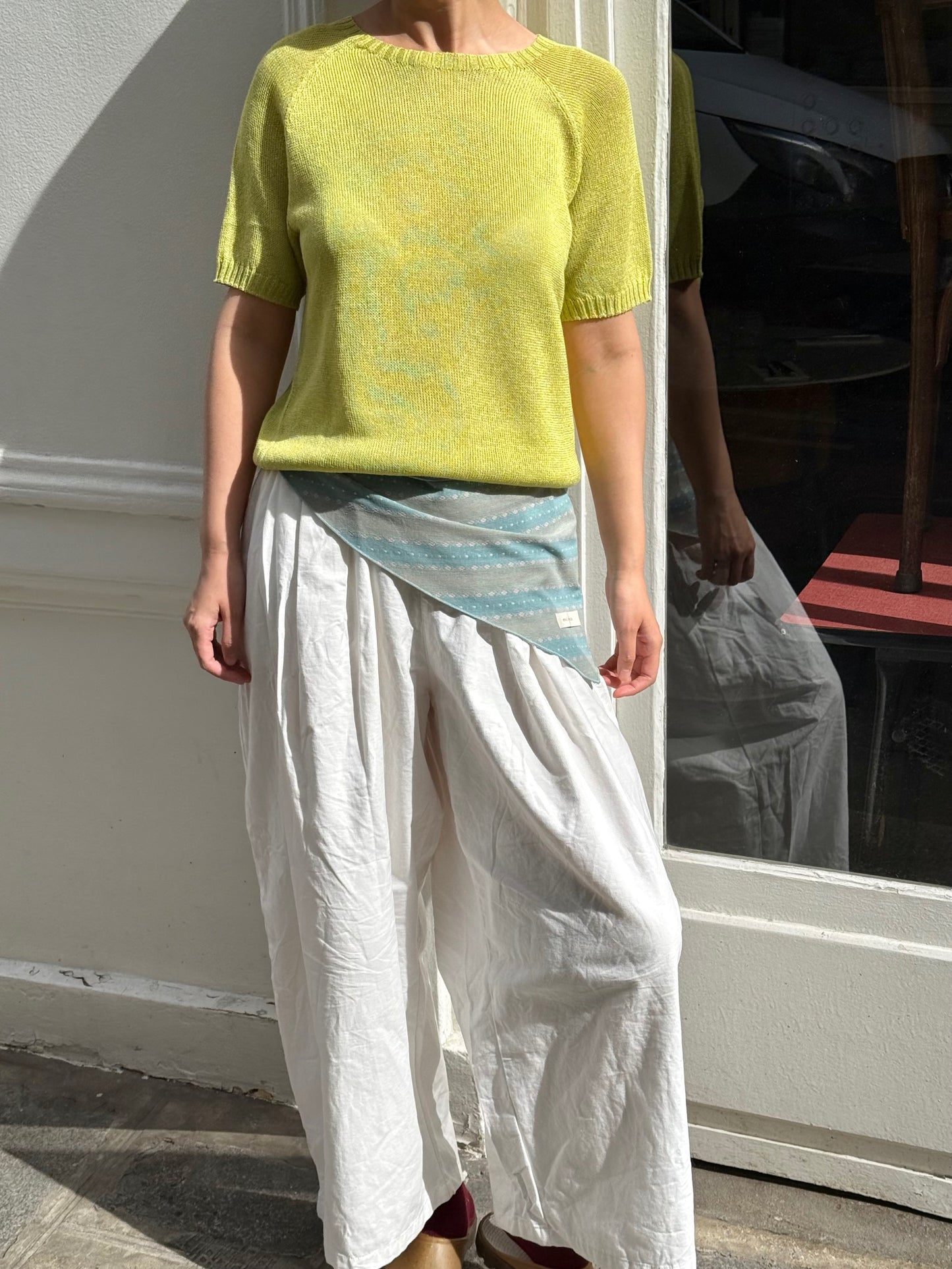 Paper-silk Short-sleeve Lightknit