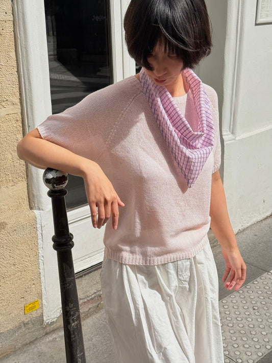 Paper-silk Short-sleeve Lightknit