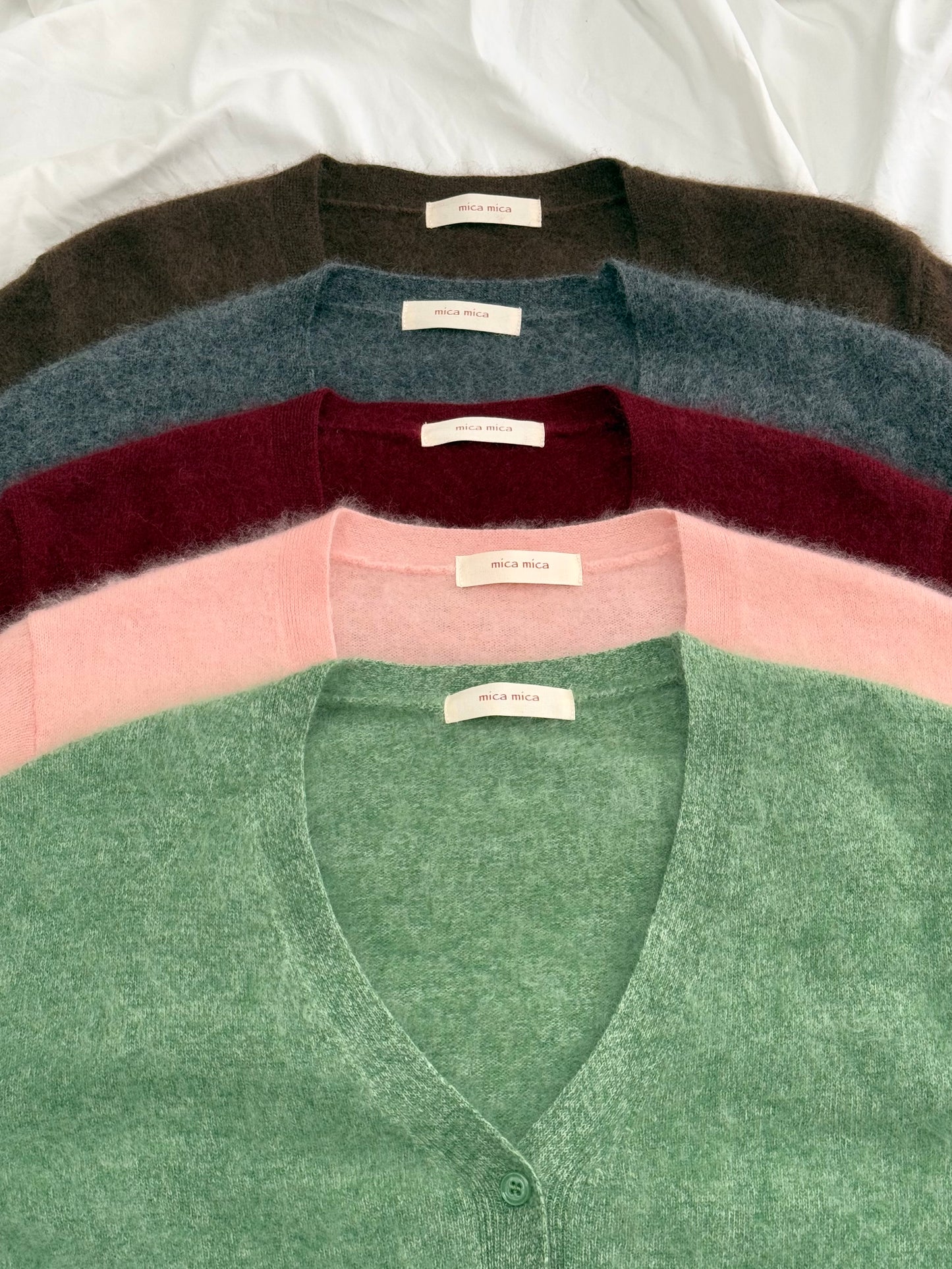 100%wool cardigan-long hair