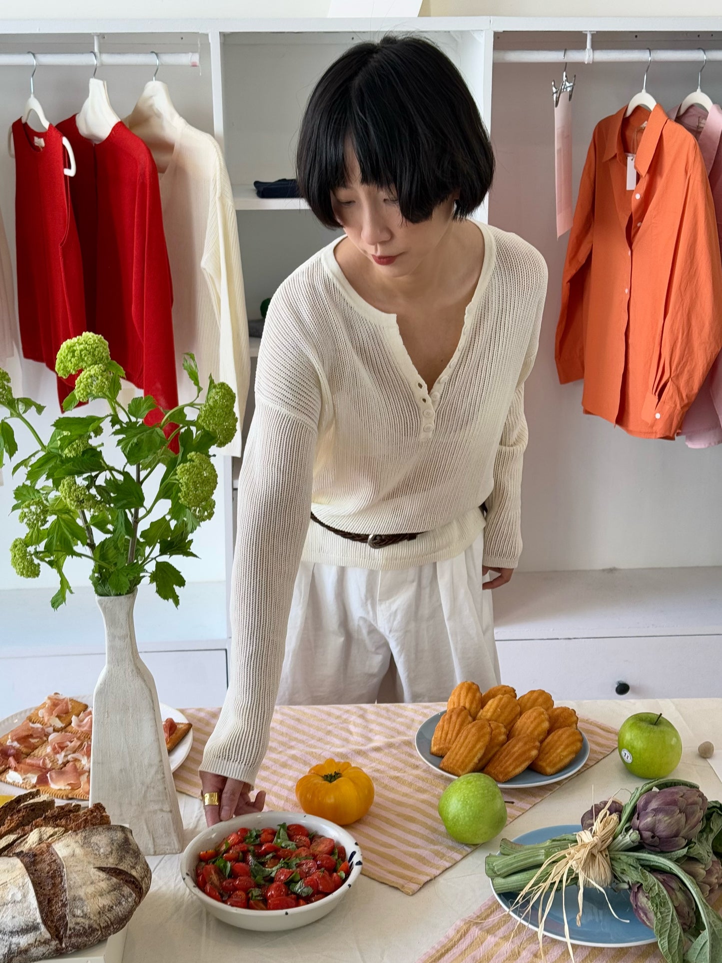 Linen Knit Henley