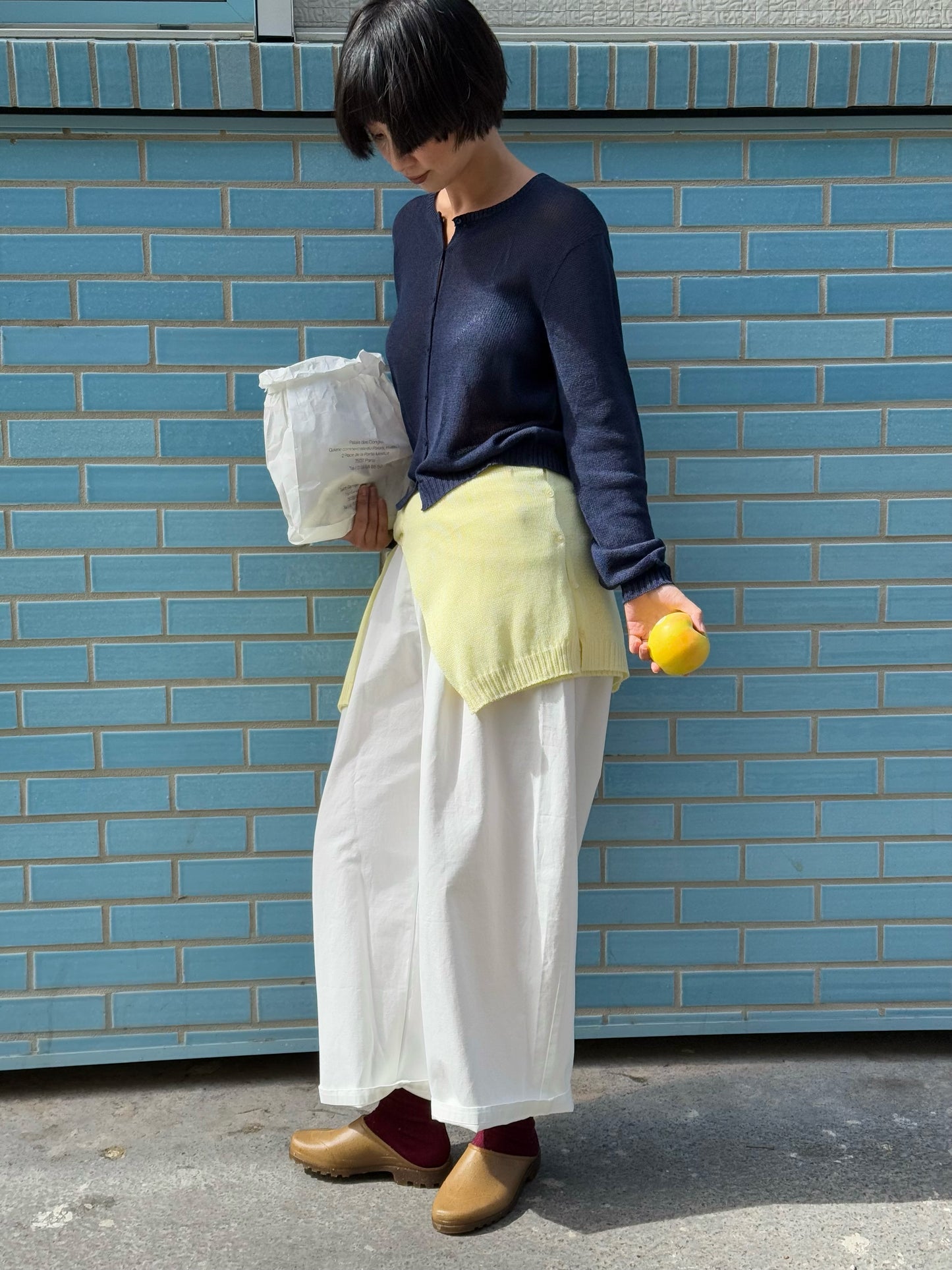 Loose-fitting 100%Cotton Trousers