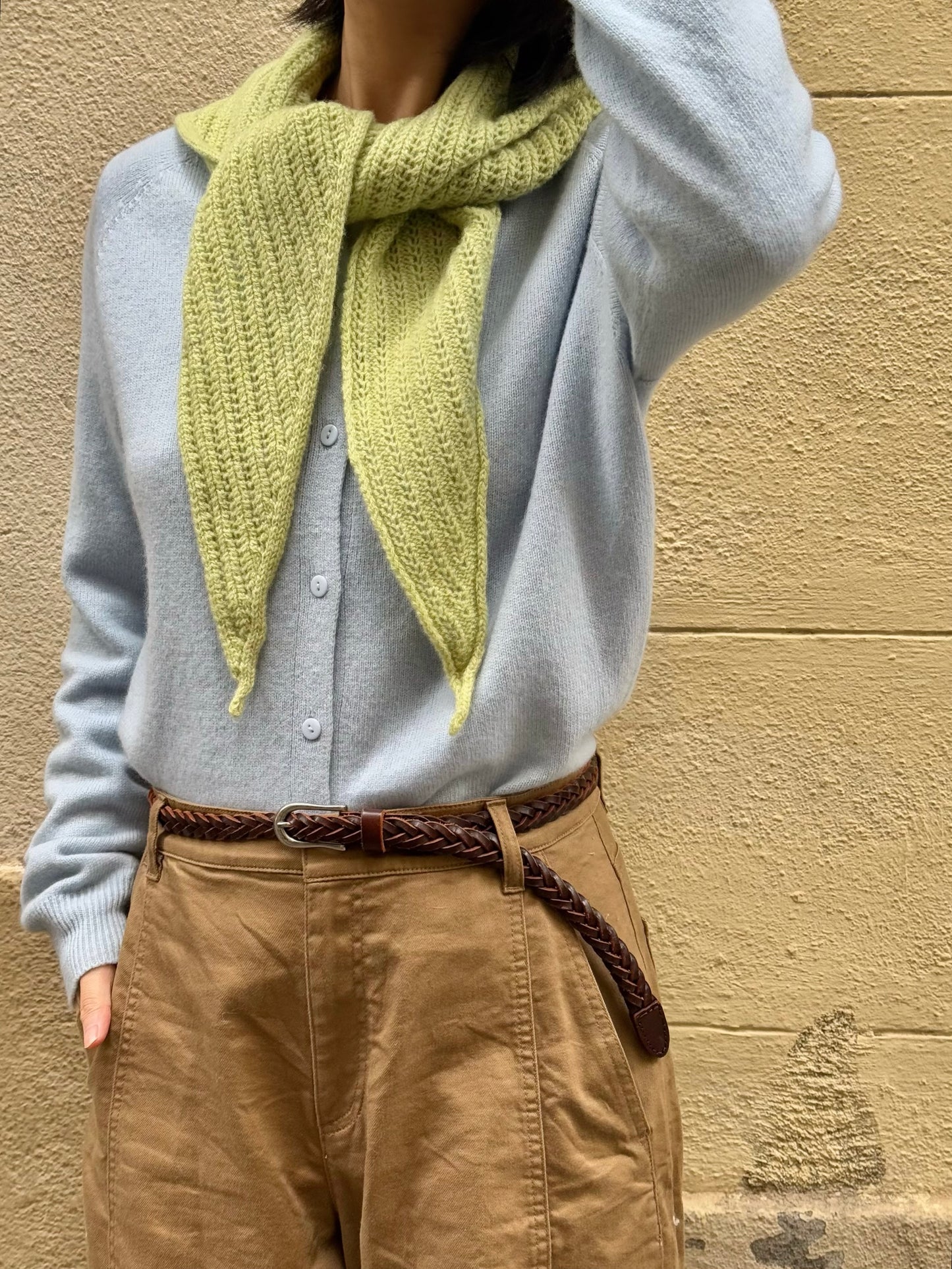100%wool basic cardigan