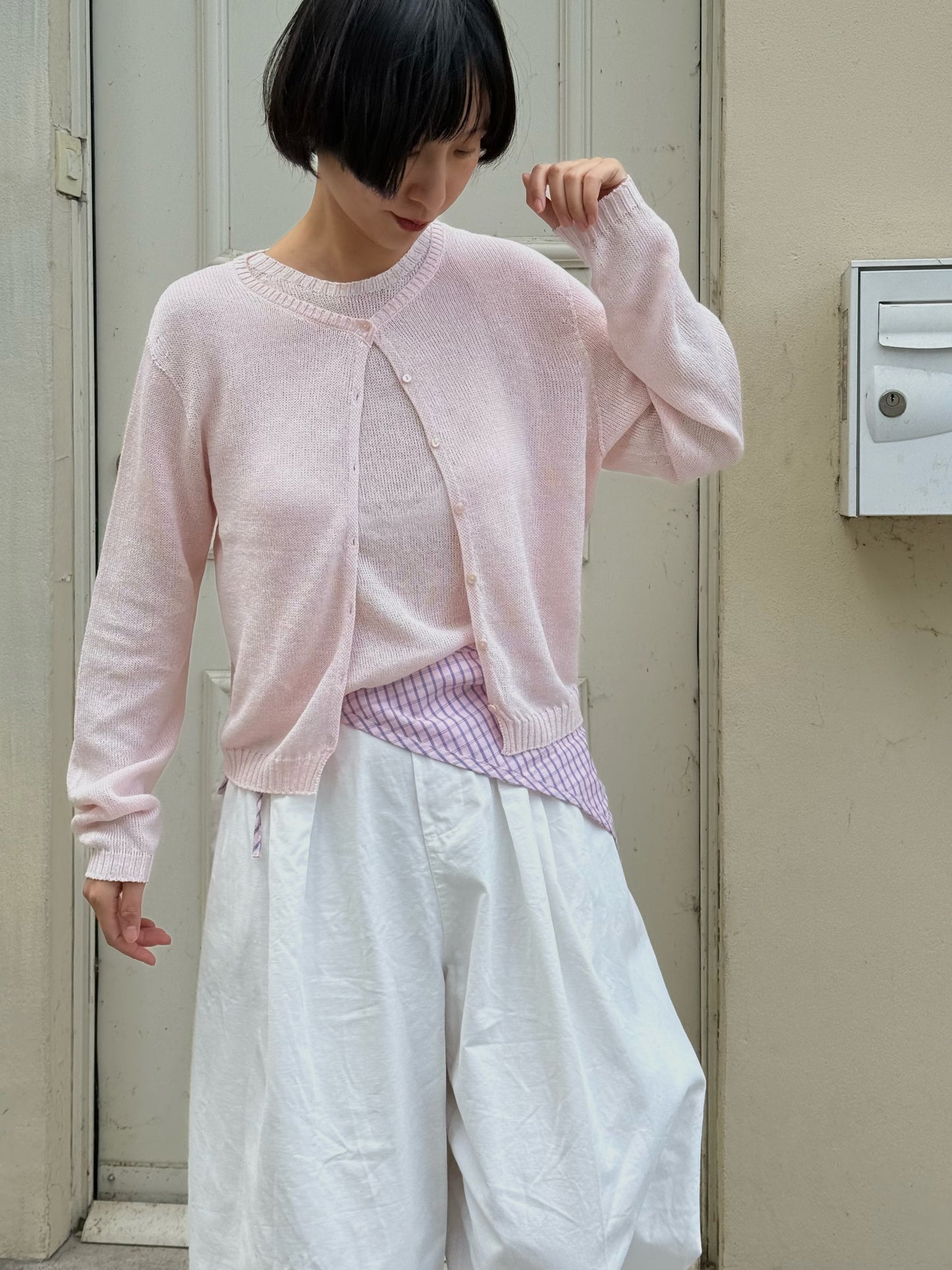 Paper-silk Lightknit Cardigan