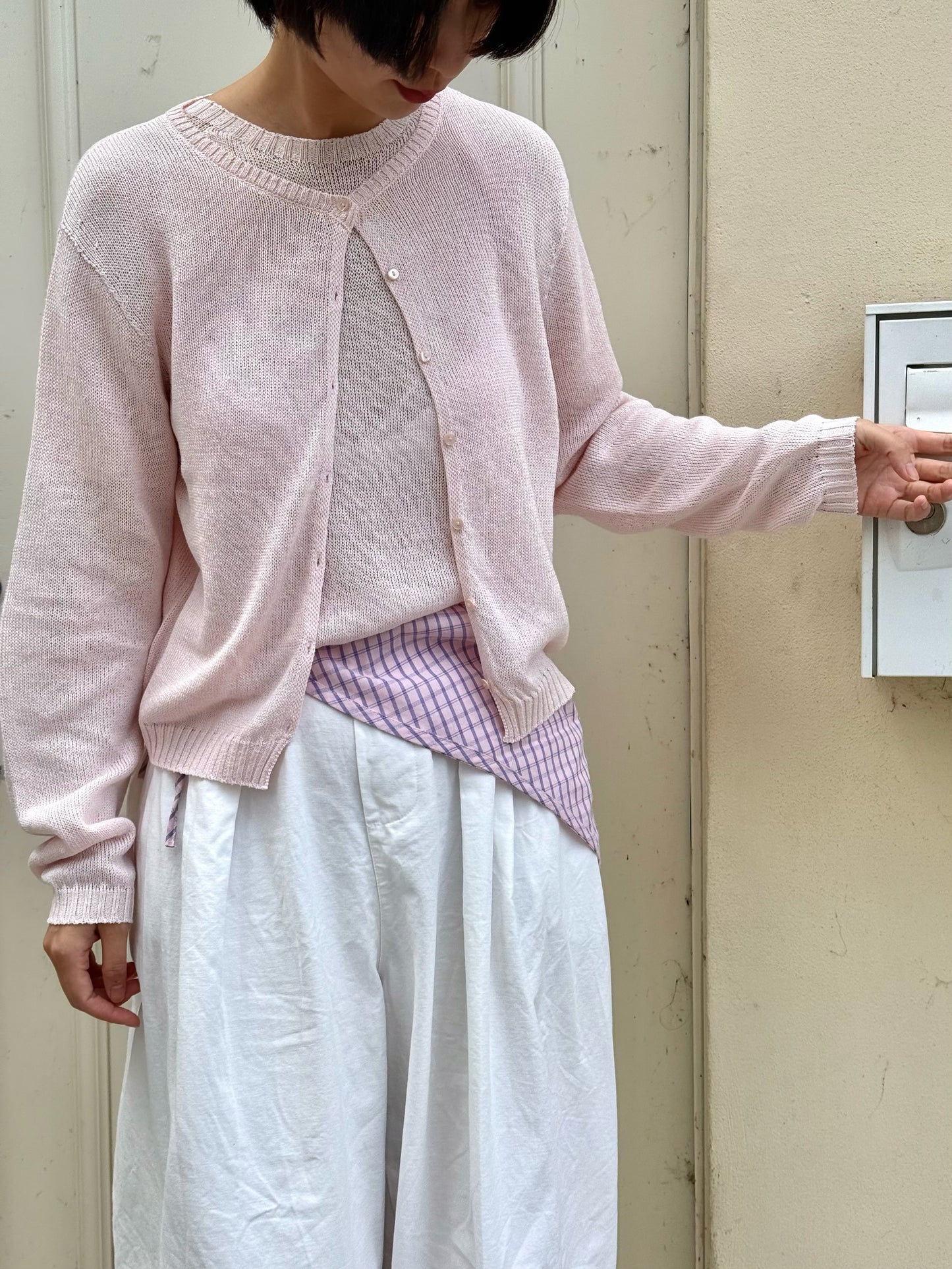 Paper-silk Lightknit Cardigan